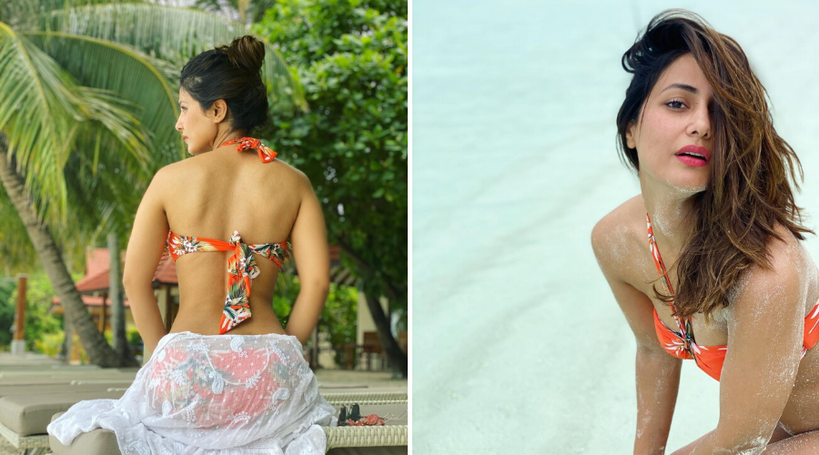 hina khan beach photos viral internet
