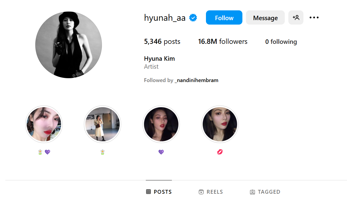 HyunA Kop Idol On Instagram