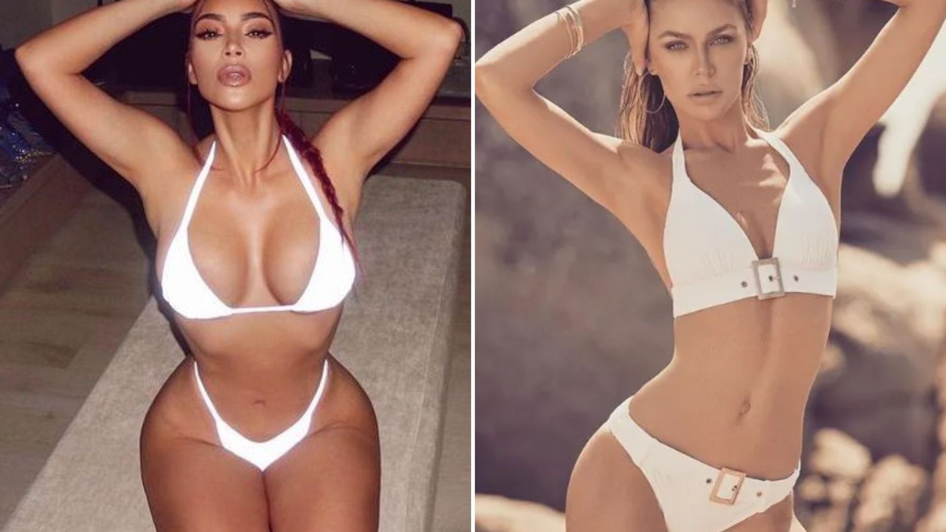 Hottest Celebrities in White Bikini