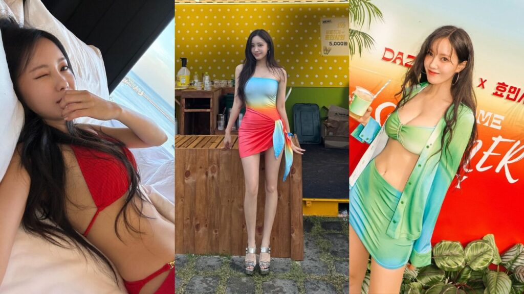 hyomin bikini photos